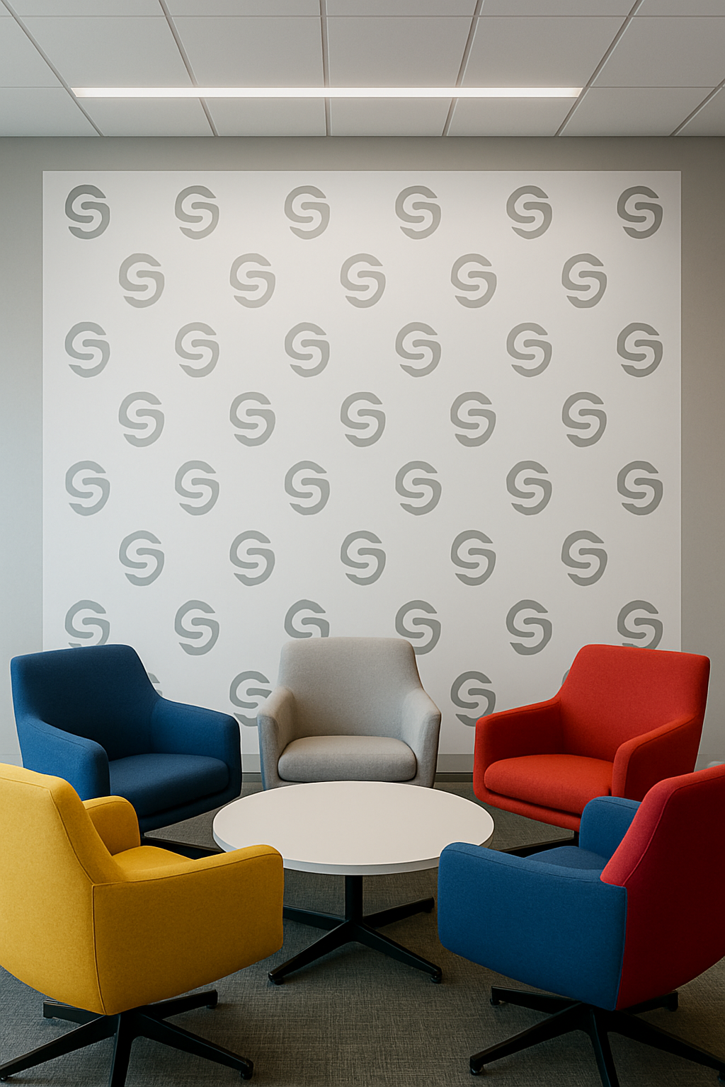 Lounge Chairs in Corporate Colors