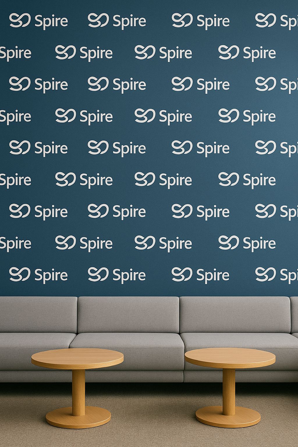 Feature Wall with Branded Wallpaper