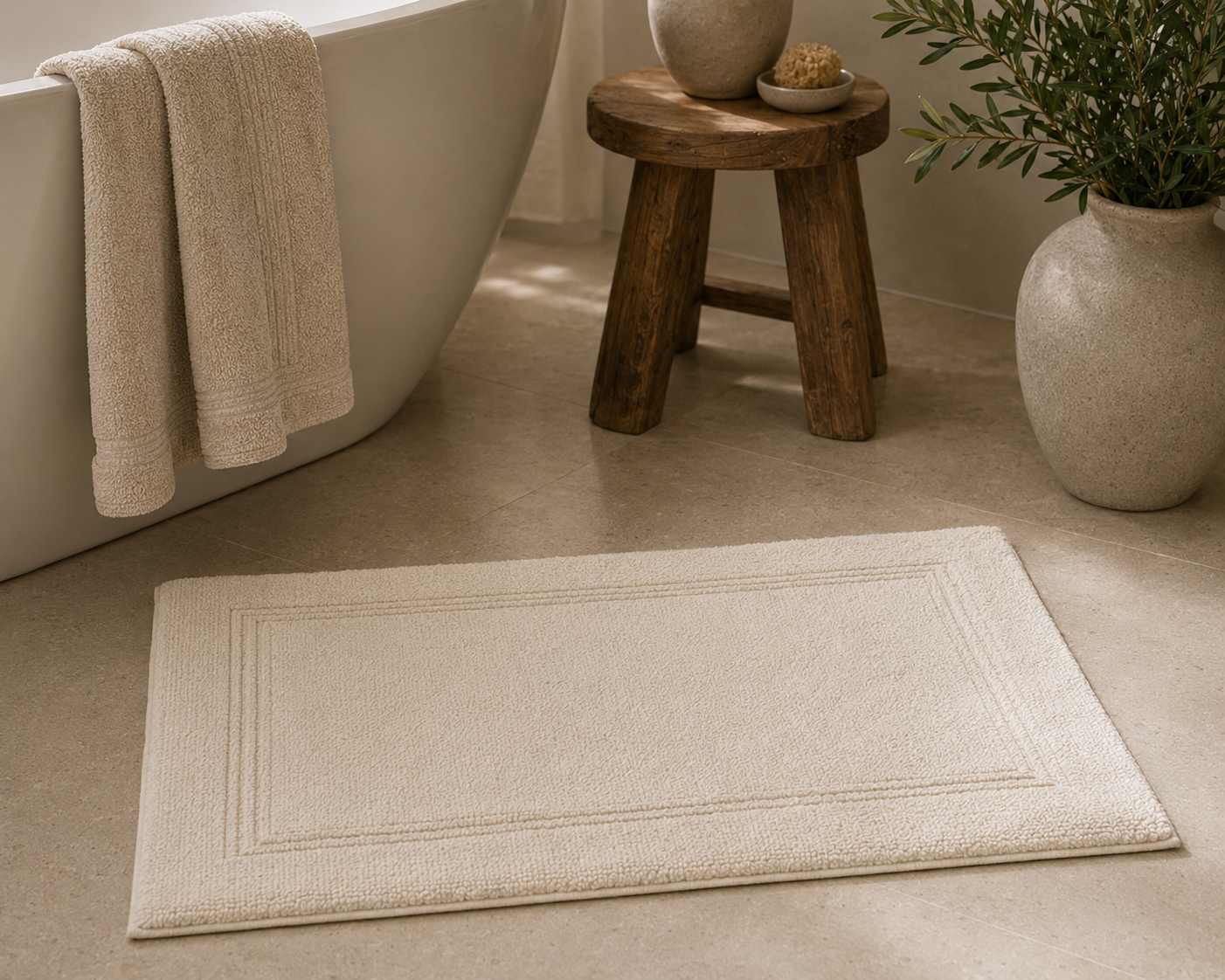 Bath Mat — Natural Cotton