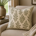 Block-Print Cushion — Botanical