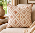 Block-Print Cushion — Geometric