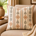 Block-Print Cushion — Geometric
