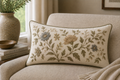 Embroidered Lumbar — Floral