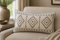 Embroidered Lumbar — Geometric