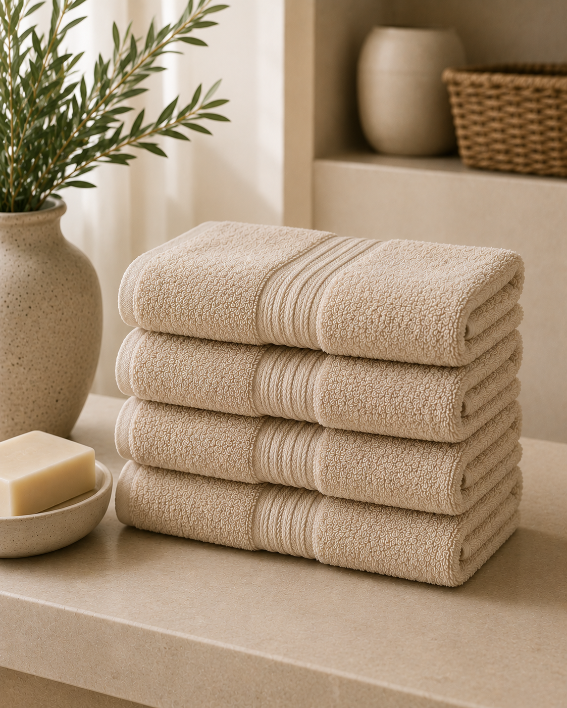 Hand Towel Set of 4 — Sand