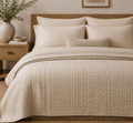 Quilted Coverlet — Hand-Stitched