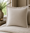 Sham Cover — Euro Linen Cream