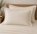 Standard Sham Pair — Linen Cream
