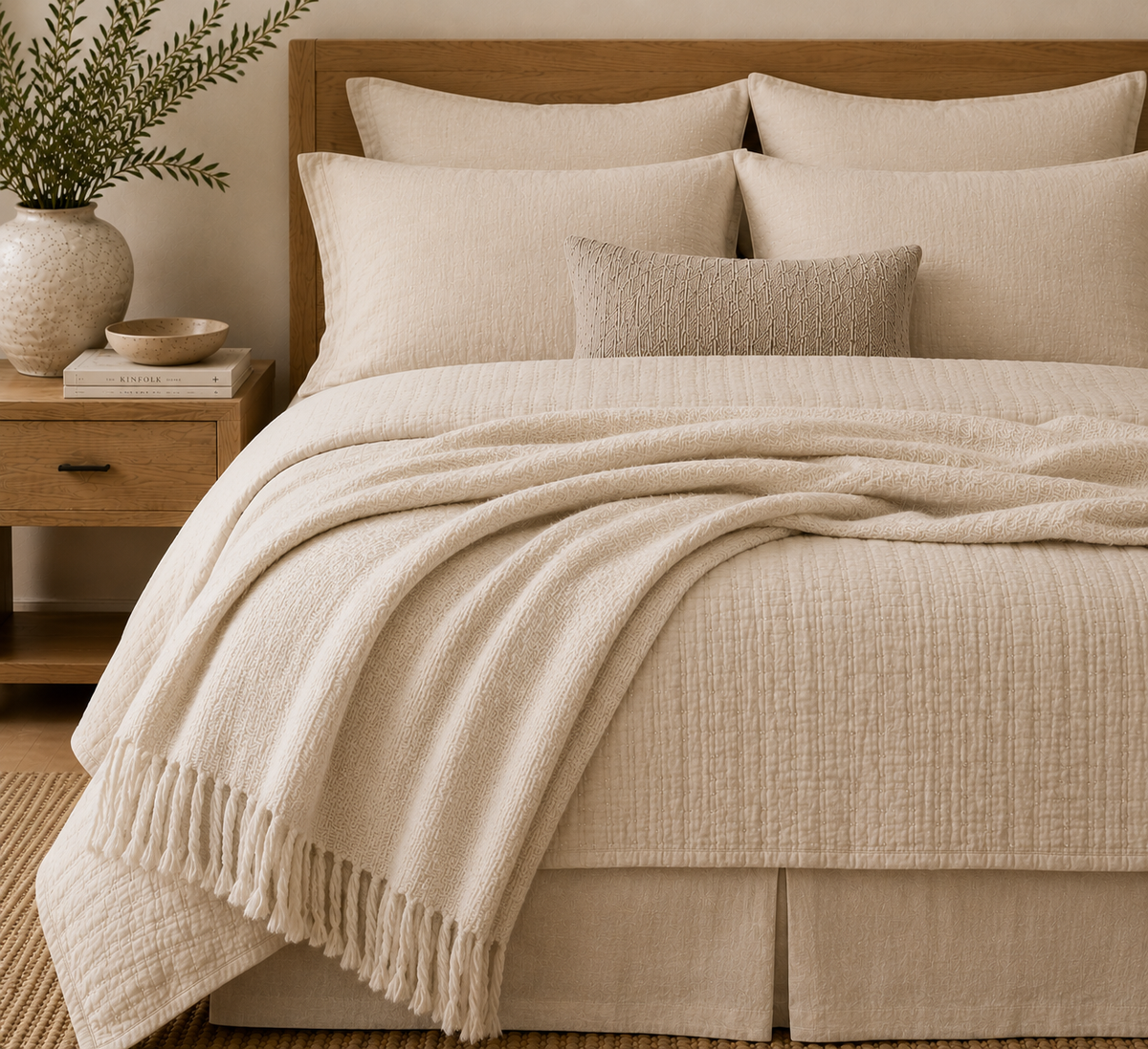 Throw Blanket for Bed — Cotton