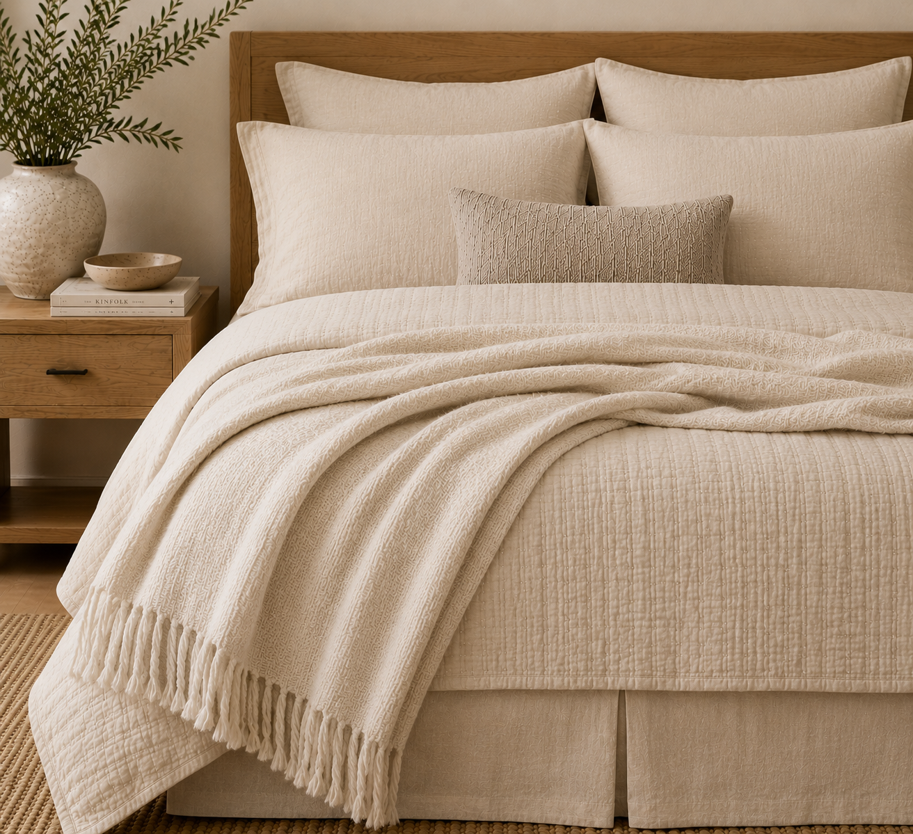 Throw Blanket for Bed — Cotton