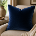 Velvet Cushion — Navy