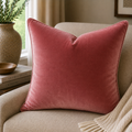 Velvet Cushion — Rose