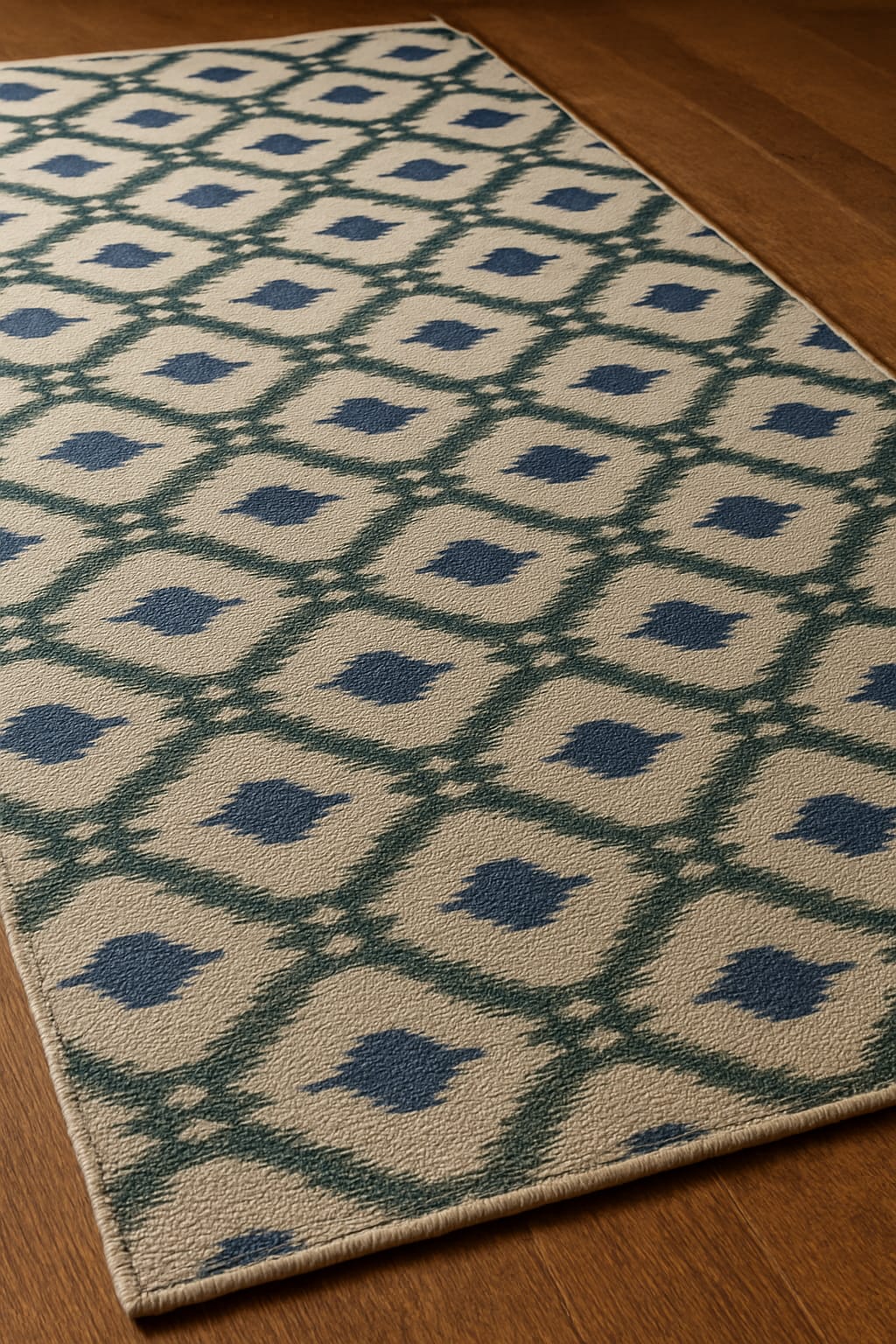 The Indigo Ikat Rug
